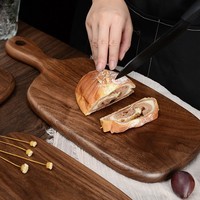 Planche à découper en bois de noyer noir nord-américain personnalisée Planche à découper de cuisine en bois massif