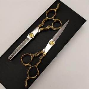 กรรไกรตัดผม S2E สแตนเลสสตีล หัวตรง กรรไกรซอยผมระดับมืออาชีพ สำหรับความงามและการทำผม - Product Image 5