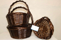Panier de rangement moderne en lin et rotin écologique JY pour bonbons, courses et mariages