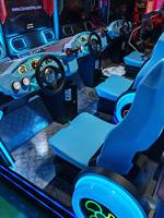 Simulateur de course automobile à monnayeur, machine de jeu d'arcade en métal pour centres de divertissement, version anglaise CE 110/220V, garantie à vie