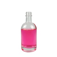 Usine pas cher vide 100ml 200ml 375ml 500ml 750ml 1000ml 75cl bouteilles en verre de whisky à bouchon à vis rond