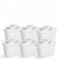 Cartouche de filtre à eau Pureza NSF en charbon de coque de noix de coco, réduit le chlore, écologique pour la maison, lot de 6 Z059