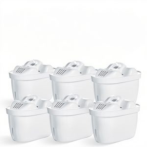 Cartucho de Filtro de Agua Pureza NSF para Jarra, Carbón Activado, Eficaz para Reducir el Cloro, Compatible con Bri-ta 1023124, Paquete de 6 - Product Image 1