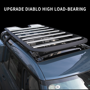 Aluminum Alloy Roof Rack Luggage Platform Tray Rooftop Luggage Rack Fits for Land Rover Defender 90 110 2022 2023 Offroad 4x4 - Product Image 3