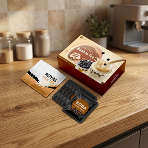 Kit de Té de Burbujas con Azúcar Moreno de Taiwán con Caja - Vegetariano y Halal, Listo para Usar - Product Image 3