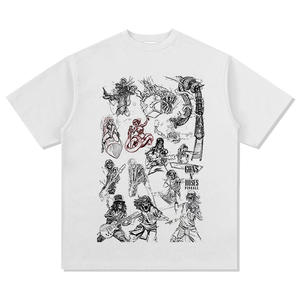 Wholesale Fashion Short Sleeve 100% Cotton High Quality Printing Oversized Drop Shoulder Vintage <strong>T</strong>-<strong>shirts</strong> for Men - Product Image 5