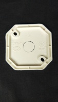 ZHONGCAI Boîtier de jonction octogonal en PVC de 90 mm haute pression pour support de lampe de plafond et boîte de câblage électrique encastrée