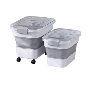 Contenedor Plegable y Hermético de Plástico y Goma para Almacenamiento de Alimentos para Mascotas, a Prueba de Humedad, para <span class=keywords><strong>Perros</strong></span> y Gatos - Product Image 1