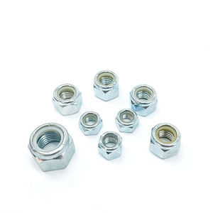 Écrous de blocage anti-desserrage en acier inoxydable DIN985 M5 5/16, écrous de blocage en nylon DIN982 A2-70 A2-80, écrous hexagonaux Nylock - Product Image 3