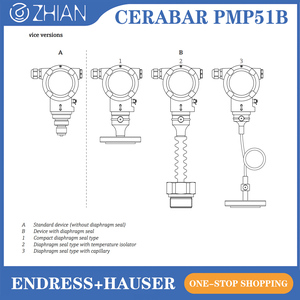 Capteur à diaphragme métallique Endress+Hauser Cerabar PMP51B 400mbar-400bar 0,075% HART pour la mesure du gaz - Product Image 6