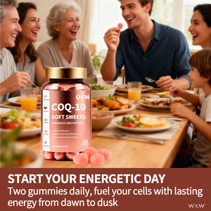 Gummies ODM CoQ-10 à absorption améliorée, bonbons mous, vitamines DHA EPA, puissant antioxydant et anti-âge - Product Image 6