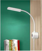 Lampe LED USB noire et blanche pour machine à coudre avec base magnétique puissante, lumière de couture, petite lampe de table, lampe de lecture de nuit pour atelier