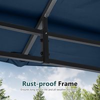 Pergola de jardin Aiatelgid PRO avec toit métallique, pavillon de jardin, pergola de jardin