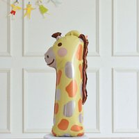 Ballon en aluminium numérique de 40 pouces, nouveau design, animaux adorables, pour décoration d'ambiance de fête d'anniversaire, vente en gros