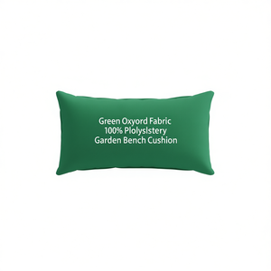 เบาะรองนั่งสำหรับม้านั่งในสวน ผ้าอ็อกซ์ฟอร์ดสีเขียว โพลีเอสเตอร์ 100% กันน้ำ ใช้กลางแจ้ง รูปทรงสี่เหลี่ยม สีพื้น ใช้ได้ทุกฤดู - Product Image 1