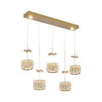 Lustre de restaurant Dengzhuo moderne, simple et luxueux, avec une lampe de table à trois têtes, créatif et