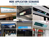 Écran LCD commercial étiré de type barre pour affichage numérique, écran barre étiré pour affichage d'informations de gestion de file d'attente
