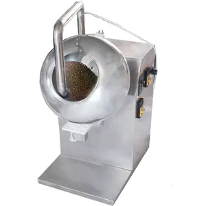 BY-400 mesin icing kacang peralatan pengolahan makanan mesin pemoles bola pengolahan coklat