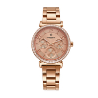 Montre sport pour femme en acier inoxydable avec mouvement Seiko, cadran personnalisé, logo OEM/ODM, calendrier complet, mode 2023