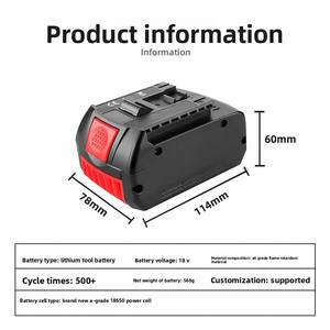 Vente en gros de batteries au lithium Bosch 18V/21V <span class=keywords><strong>BAT618</strong></span>, remplacement pour perceuses sans fil, marteaux perforateurs et outils électriques - Product Image 5