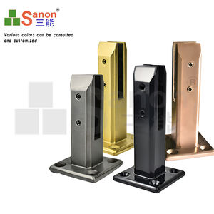 SANON Escada De Vidro Spigot Aço Inoxidável 304 316 2205 Piscina Corrimãos Braçadeiras De Balaustrada De Vidro 8-12Mm - Product Image 5