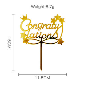 Adornos Acrílicos <span class=keywords><strong>para</strong></span> Pastel de Graduación, Decoración <span class=keywords><strong>para</strong></span> <span class=keywords><strong>Pasteles</strong></span> de Fiesta de Graduación, Adorno de Felicitación <span class=keywords><strong>para</strong></span> Pastel - Product Image 6