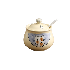 โถเซรามิกเก็บทรงกล่องพร้อมฝาปิดโถเก็บกาแฟและชาโถเก็บเมล็ดถั่วแบบไฮเอนด์ - Product Image 6