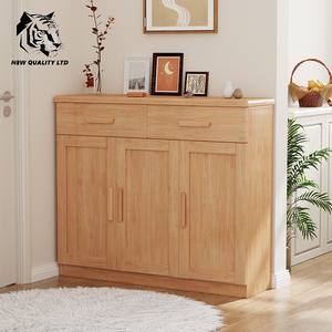 ชั้นวางรองเท้าจากโรงงานจีน ราคาถูก ปรับแต่งได้ มีสินค้าในสต็อก จัดส่งทันที เฟอร์นิเจอร์ห้องนั่งเล่นทันสมัย ตู้เก็บรองเท้าไม้ - Product Image 2