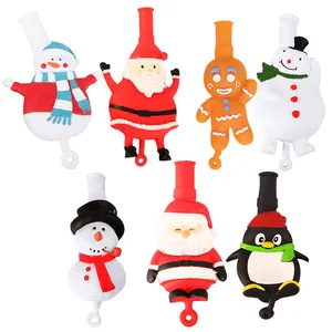 批发贴牌圣诞派对气球装饰软软的玩具球雪人圣诞老人烦躁儿童玩具