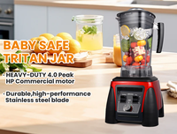 Blender commercial Lohas, robot culinaire industriel robuste, appareils de cuisine, blender électrique, machine à smoothies, gobelet de 2 L
