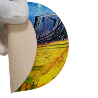 380g mat imperméable 100% coton tissé surface texture impression peinture à l'huile jet d'encre fine art toile rouleau pour EPSON HP