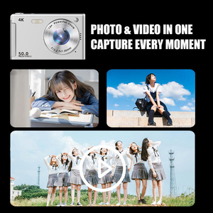 Xách Tay 4K Máy Ảnh Kỹ Thuật Số Cho Trẻ Em 16X Zoom 50MP Điểm Và Chụp Máy Ảnh Cho Người Mới Bắt Đầu 2.8-Inch Màn Hình LCD Với Đèn Pin - Product Image 4