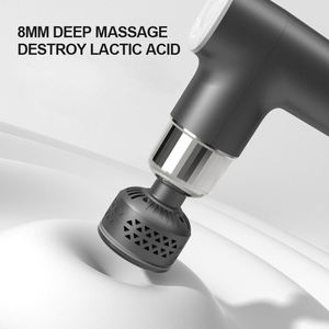 Mini Pistola de Masaje Eléctrica Portátil, Motor sin Escobillas, 8 Velocidades, 5 Cabezales de Masaje, Terapia de Calor y Frío para Alivio Muscular Profundo del Cuerpo - Product Image 4