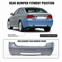 Rakitan Bumper Belakang untuk 3 Series E90 LCI 2004 2007 Konversi Body Kit OE 51127893579 Pengganti Langsung Grosir Teruji