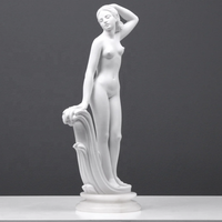 Jardin Beau Grand Marbre Grec Blanc Debout Sexy Fille Nue Femme Figurines Statues et Sculptures Prix