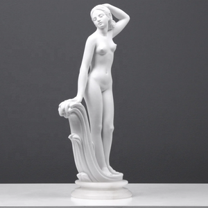 Jardim bonito grande mármore grego branco permanente mulher nua sexy estatuetas estátuas e esculturas preço - Product Image 5