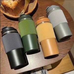 Mug isotherme en acier inoxydable 304/201, isolation sous vide 6-12 heures, anti-chute, design minimaliste moderne, cadeau unisexe - Product Image 2