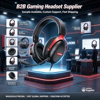 Casque de jeu OEM ODM avec son surround virtuel 7.1, suppression active du bruit, RGB, métal, cuir