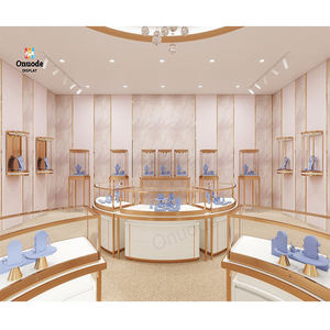 Luxury LED Lighting Jewelry Kiosk Design <b>Display</b> <b>Cabinet</b> Showcase Shop Decoration Solutions Furniture Jewelry Counter - Product Image 5