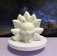 Nouvelle Décoration de Noël Faite à la Main, Peinte à la Main, Créative, en Résine, Anime, Dessin Animé, Peinture Acrylique Coulée, Sculpture, Figurines Mignonnes