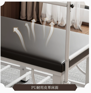 Table de thérapie par suspension réglable pour physiothérapie et rééducation, cadre en acier blanc, rembourrée, vente en gros, OEM, personnalisable - Product Image 3