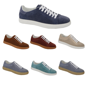 Sneakers unisexes en daim respirant, chaussures de skate décontractées tendance pour hommes - Product Image 1