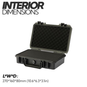 Estuche Impermeable INCHOI, Caja de Herramientas Vacía de Plástico para Exteriores, Estuche Protector Rígido para Drones, Relojes, Cámaras y Lentes - Product Image 3