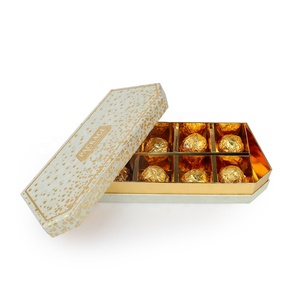 Venta al por mayor de lujo rombo plegable caja de embalaje de chocolate personalizado impreso a granel papel rígido mate laminación magnética embalaje de regalo - Product Image 5