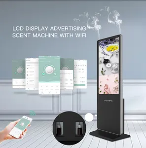 에센셜 오일 아로마 기계 야외 Wifi 기능 LCD 디스플레이 전자 광고 향기 기계