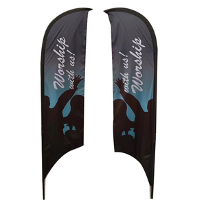 Nhà Sản Xuất Tùy Chỉnh Kinh Doanh Cờ Quảng Cáo Thể Thao Racing Lông Cờ Angled Tear Drop Cờ Biểu Ngữ - Product Image 3