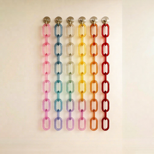 Luxury Decorative <b>Resin</b> Chain Links for Modern Interior Home Wall Decoration <b>Resin</b> Chain Links Decorative Accent for Living Room - Product Image 1