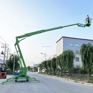 airport port high efficiency arm lift crawler boom cherry picker tables straight curved arm elevator