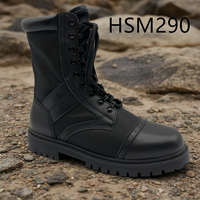 Bottes de combat durables ZYF, Elite Mission Training pour expéditions et patrouilles de frontière, conception à double articulation, bottes de marche noires HSM290