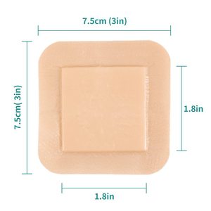 Pansement en mousse de silicone transfrontalier très vendu, grande taille, pansement auto-adhésif imperméable en gel de silicone pour soins des plaies - Product Image 2